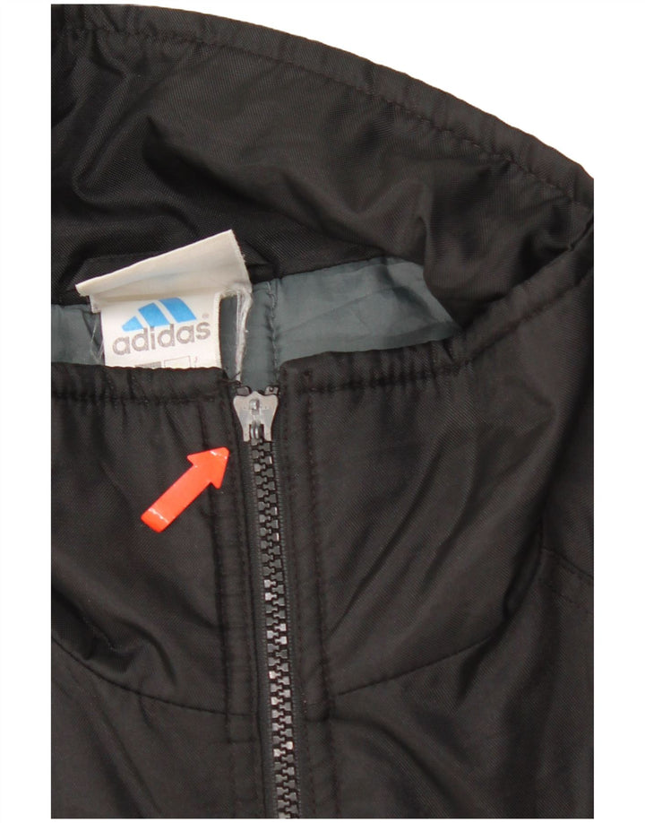 Adidas Veste coupe-vent graphique pour homme UK 38/40 Medium Noir Polyamide
