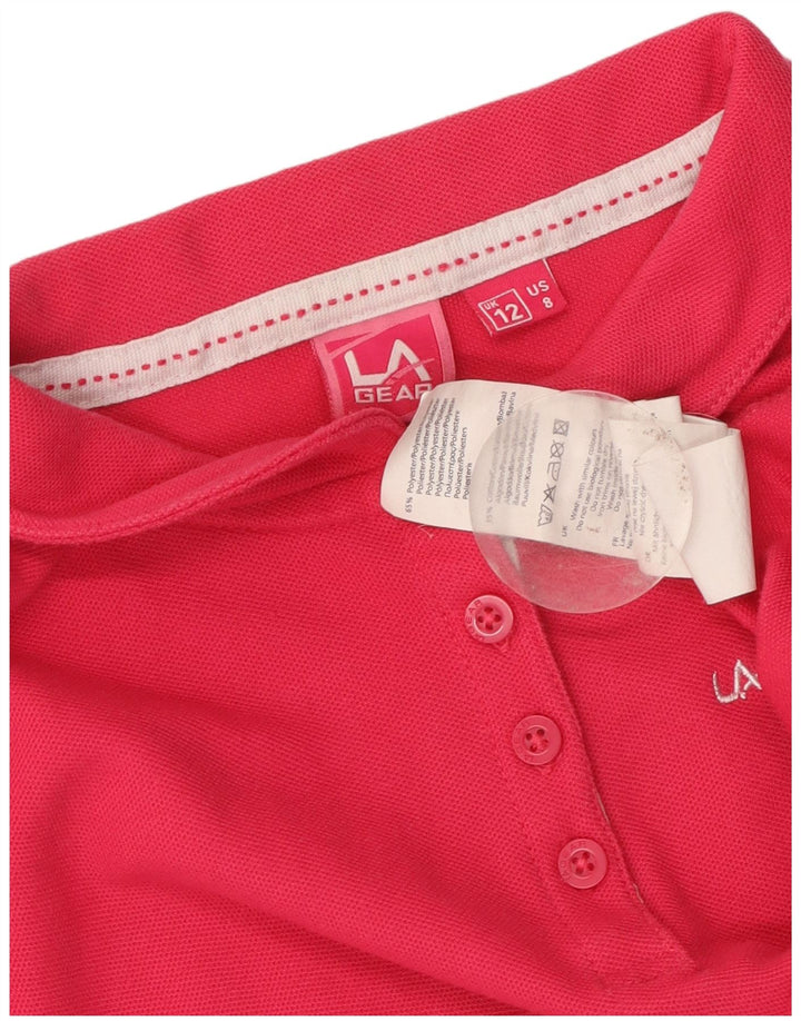 LA GEAR Polo Femme UK 12 Rose Moyen Polyester