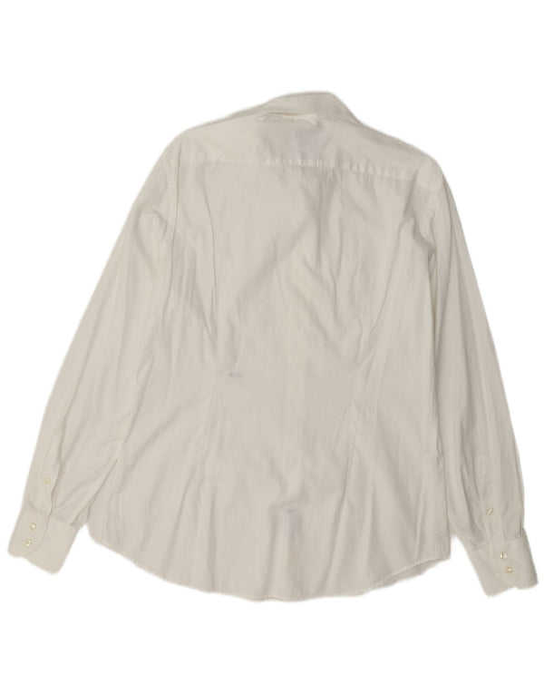 Vitali Mens Shirt Size 40 15 3/4 Medium White Cotton