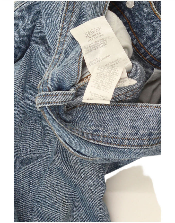 Marks & Spencer Mens Straight Jeans W34 L29 Blue Cotton