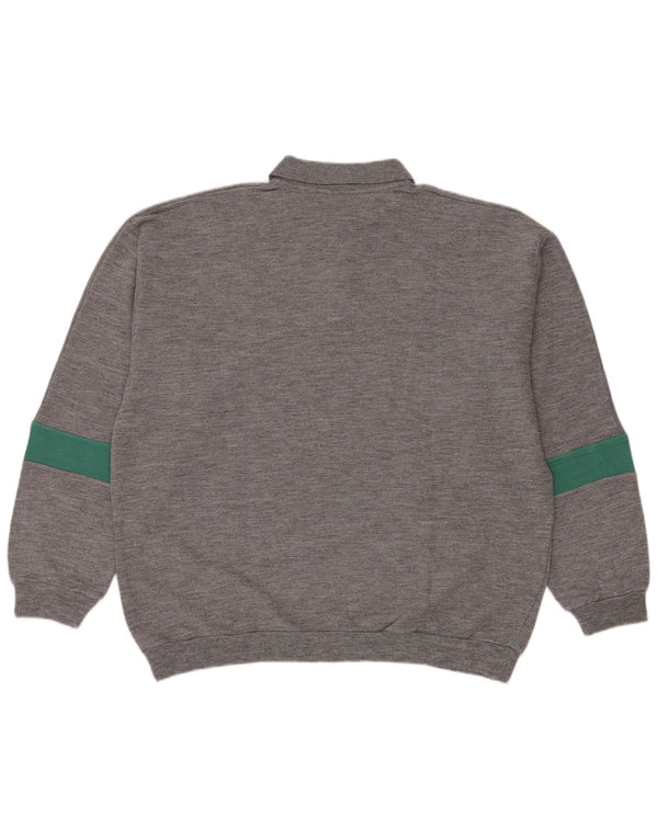 Campagnolo Sweat-shirt graphique pour homme UK 44 XL Gris Colorblock