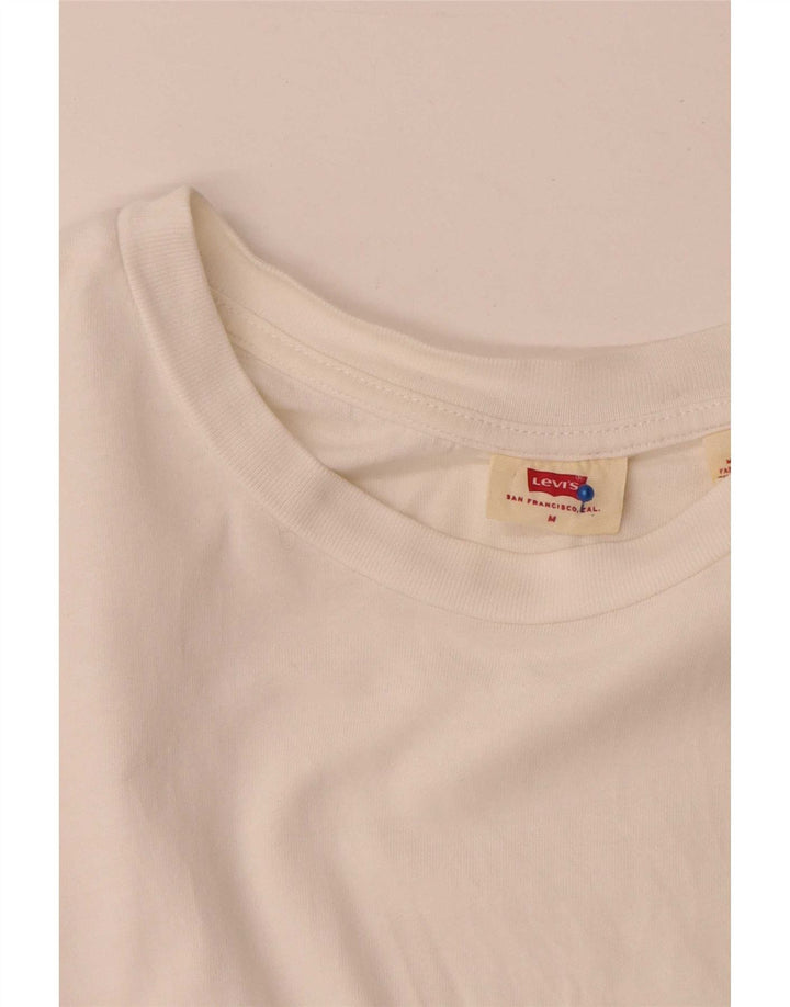 Levi's Herre T-Shirt Top Medium Hvid Bomuld