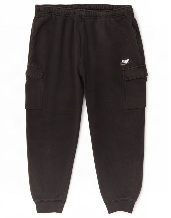 Nike - Pantalón de chándal para hombre, talla 2XL, algodón negro