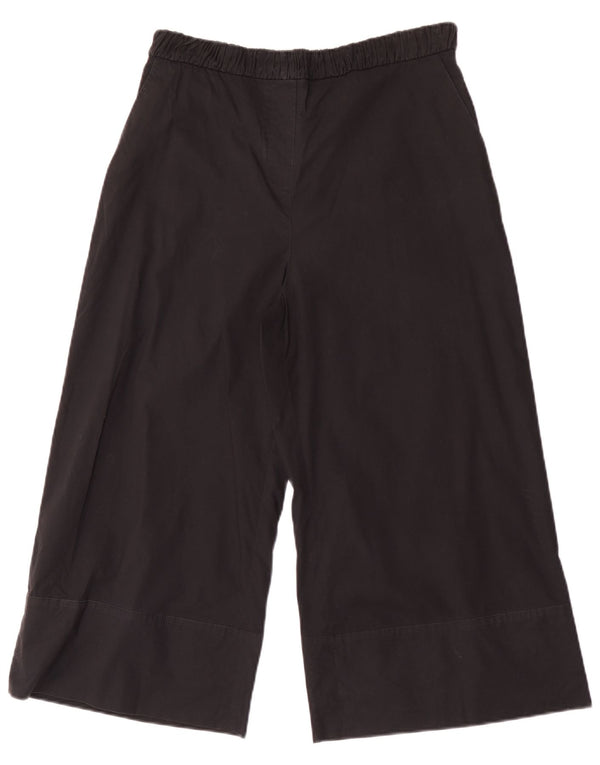 Pantaloni capri da donna a gamba larga Max & Co. W30 L21 neri