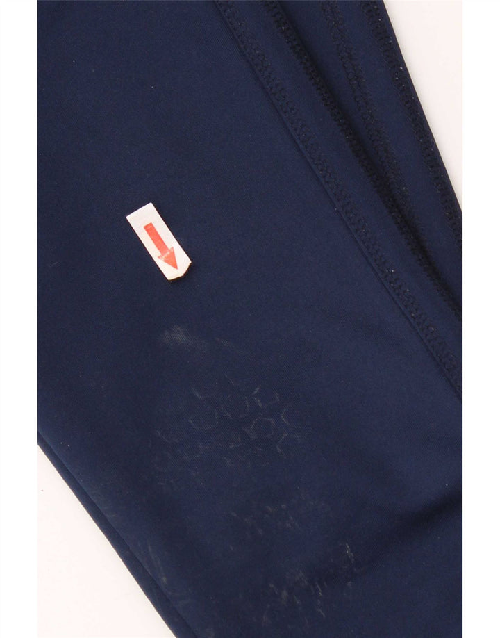 Adidas Womens Tracksuit Trousers UK 10 Small Navy Blue Polyester