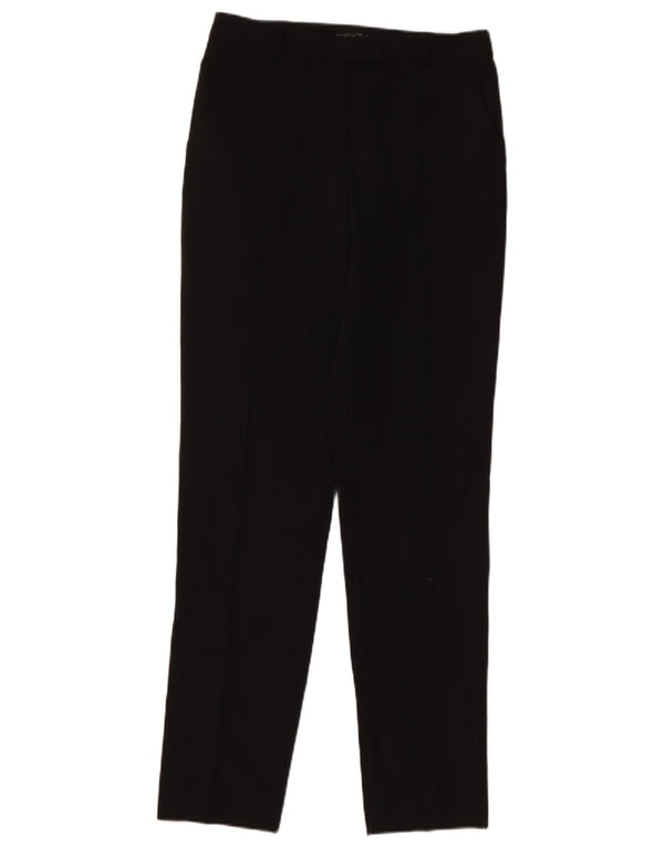 Topshop Womens Slim Chino Trousers UK 8 Small W26 L30 Black Polyester