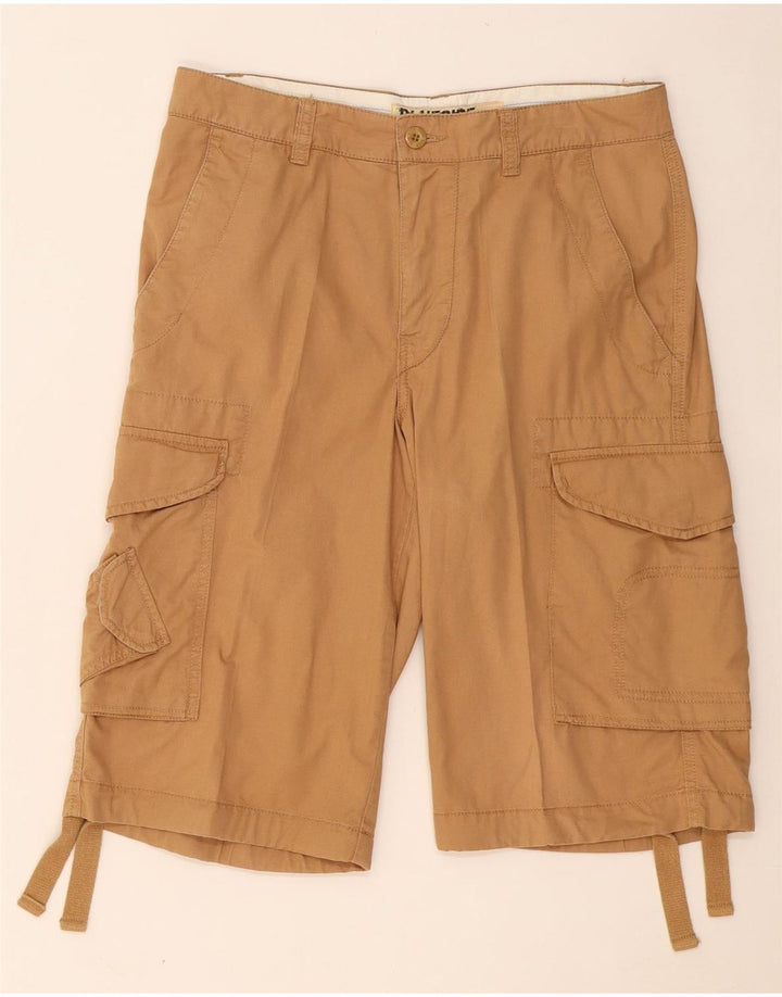 BLUE SIDE Mens Cargo Shorts IT 48 Medium W32  Beige Cotton