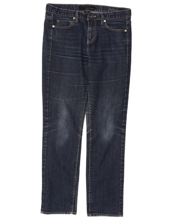 Calvin Klein Γυναικεία Skinny Jeans US 10 Large W32 L30 Navy Blue Cotton