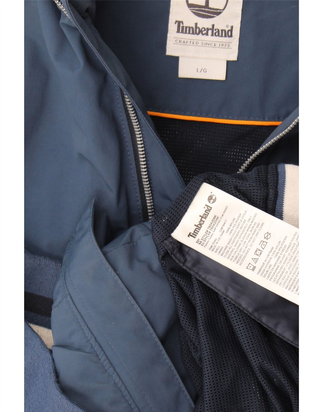 Timberland Veste Bomber Homme Grand Nylon Bleu Marine