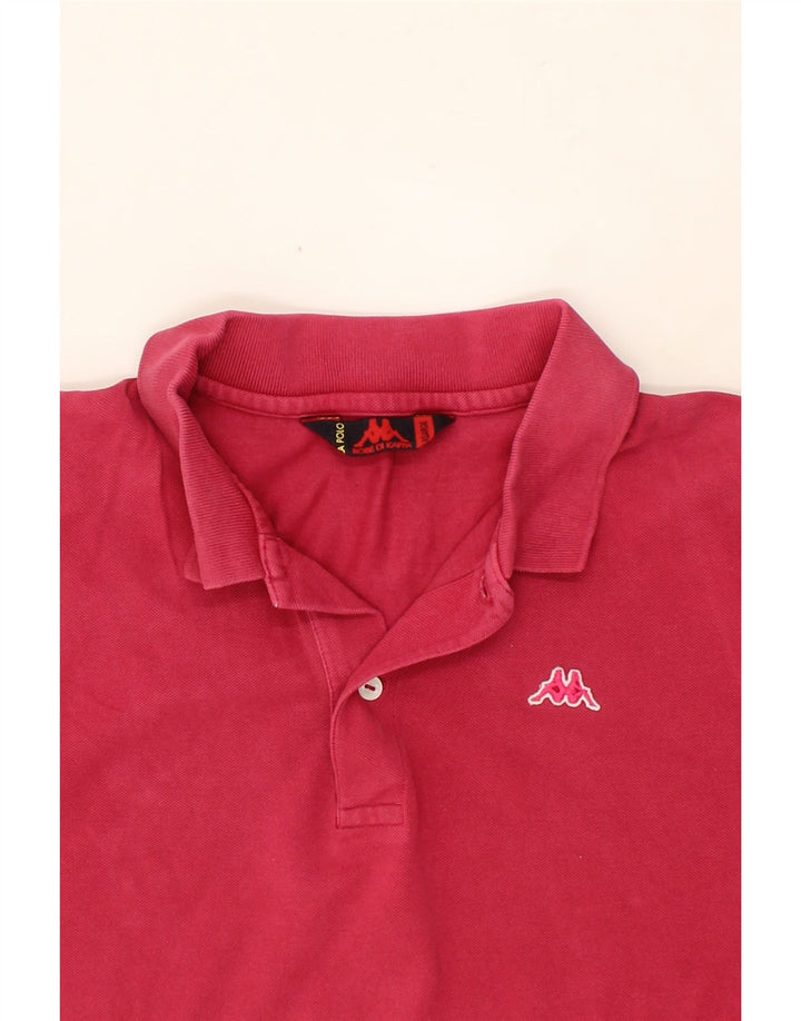 KAPPA Mens Polo Shirt XL Pink Cotton Vintage Kappa and Second-Hand Kappa from Messina Hembry 