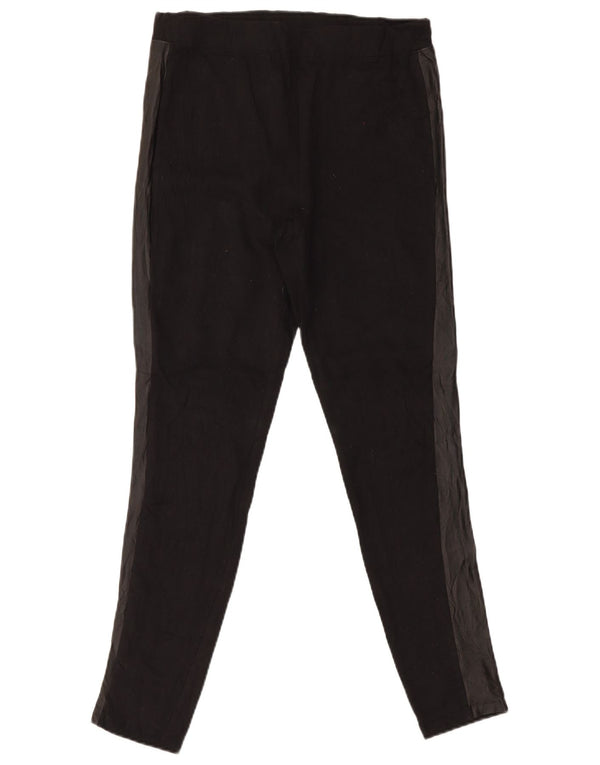 Leggings da donna Dkny UK 14 grande cotone color block nero