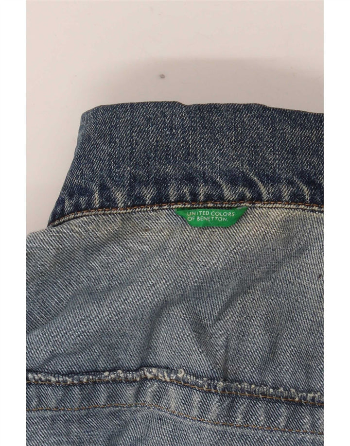 Benetton muška traper jakna UK 40 Large Blue
