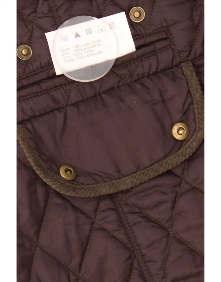 Giacca trapuntata da donna Barbour UK 12 Poliammide marrone medio