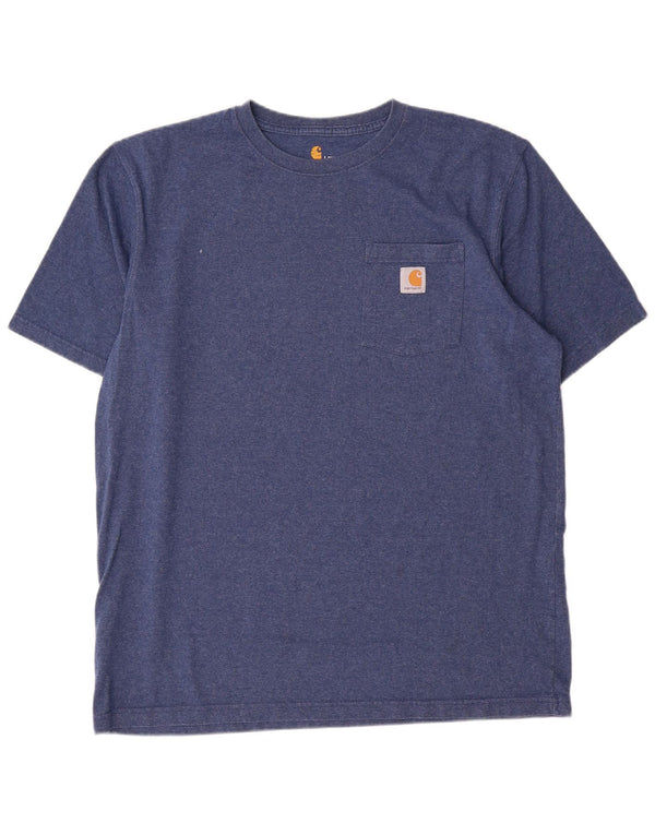 T-shirt da uomo Carhartt Top grande in cotone blu navy