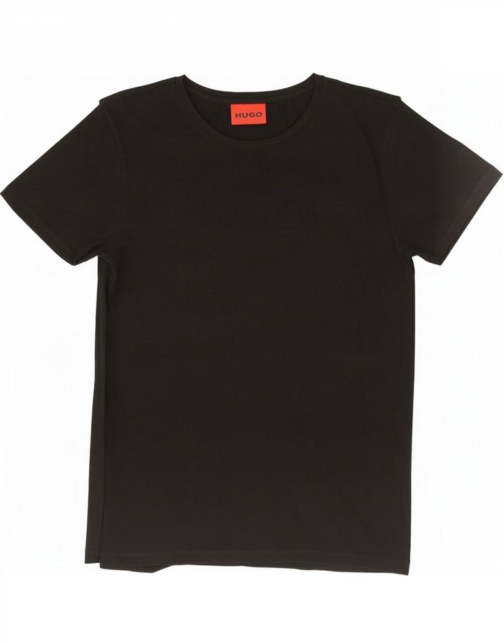 Hugo Boss Mens T-Shirt Top Small Black Cotton