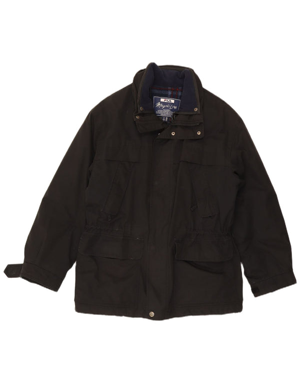 Giacca utility da uomo Fila IT 48 Medium Nero Poliestere
