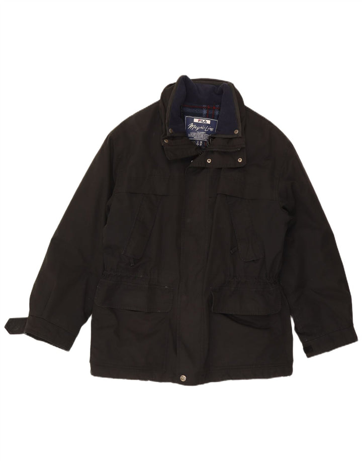 Giacca utility da uomo Fila IT 48 Medium Nero Poliestere