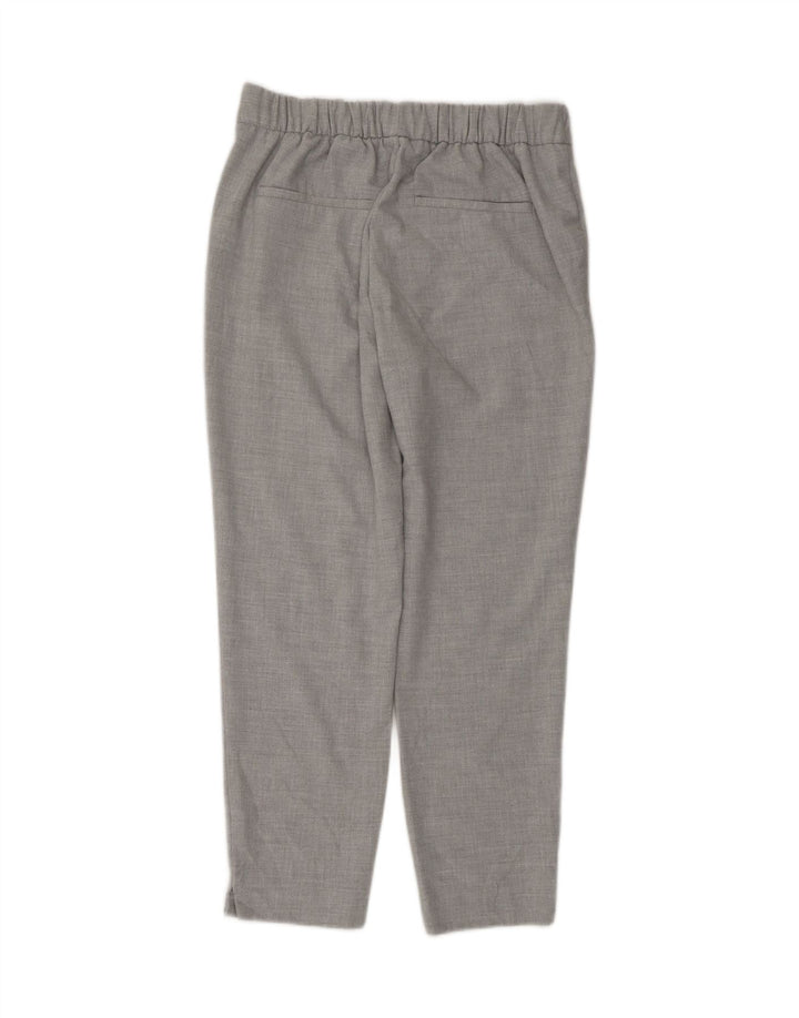 ZARA Womens Tapered Cropped Trousers Medium W30 L25 Grey Vintage Zara and Second-Hand Zara from Messina Hembry 