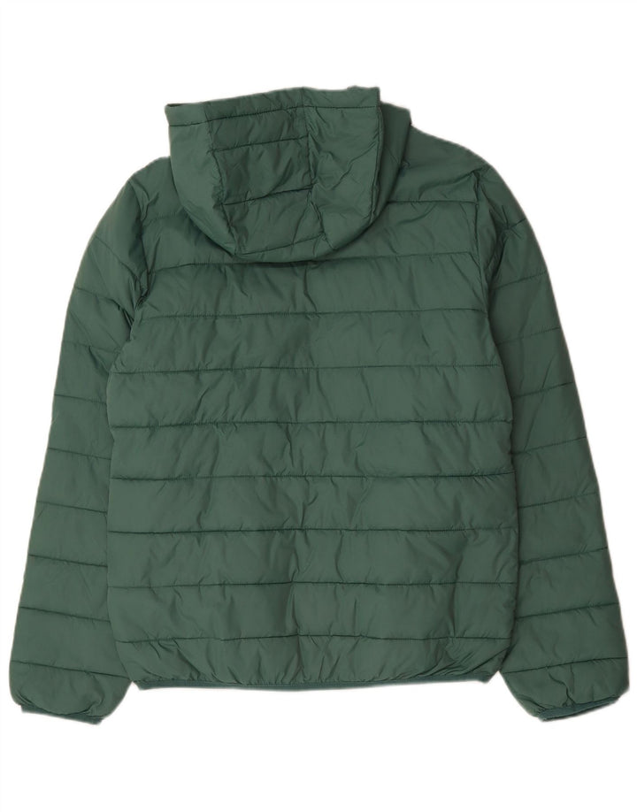 Lyle & Scott Boys Hooded Padded Jacket 15-16 Years Green Polyamide