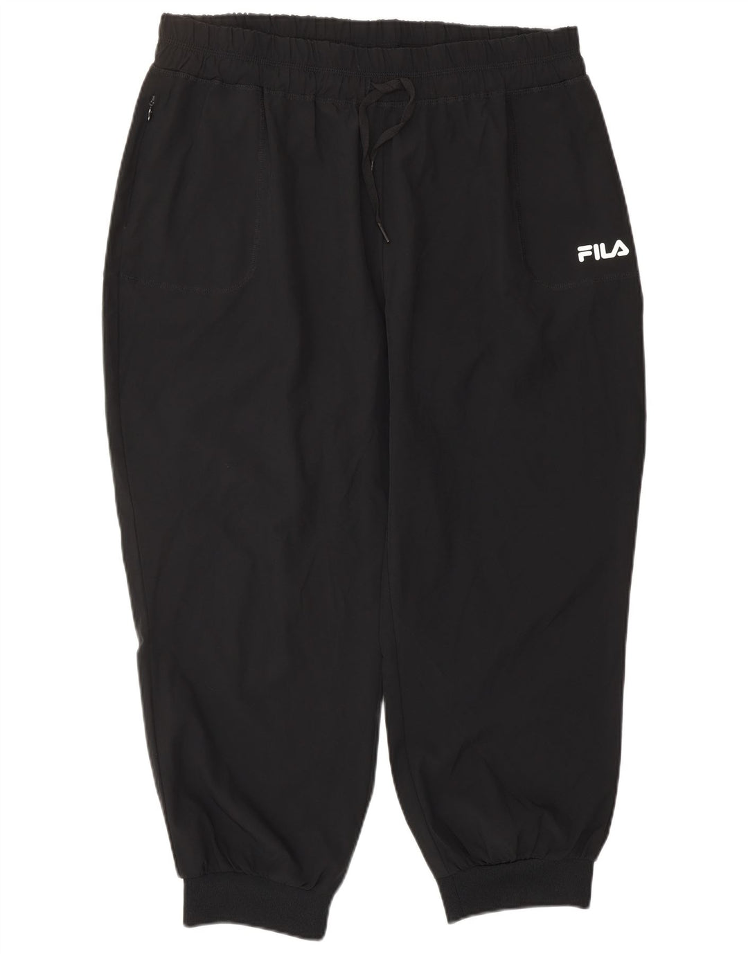 FILA Womens Tracksuit Trousers Joggers UK 16 Large Black Polyester