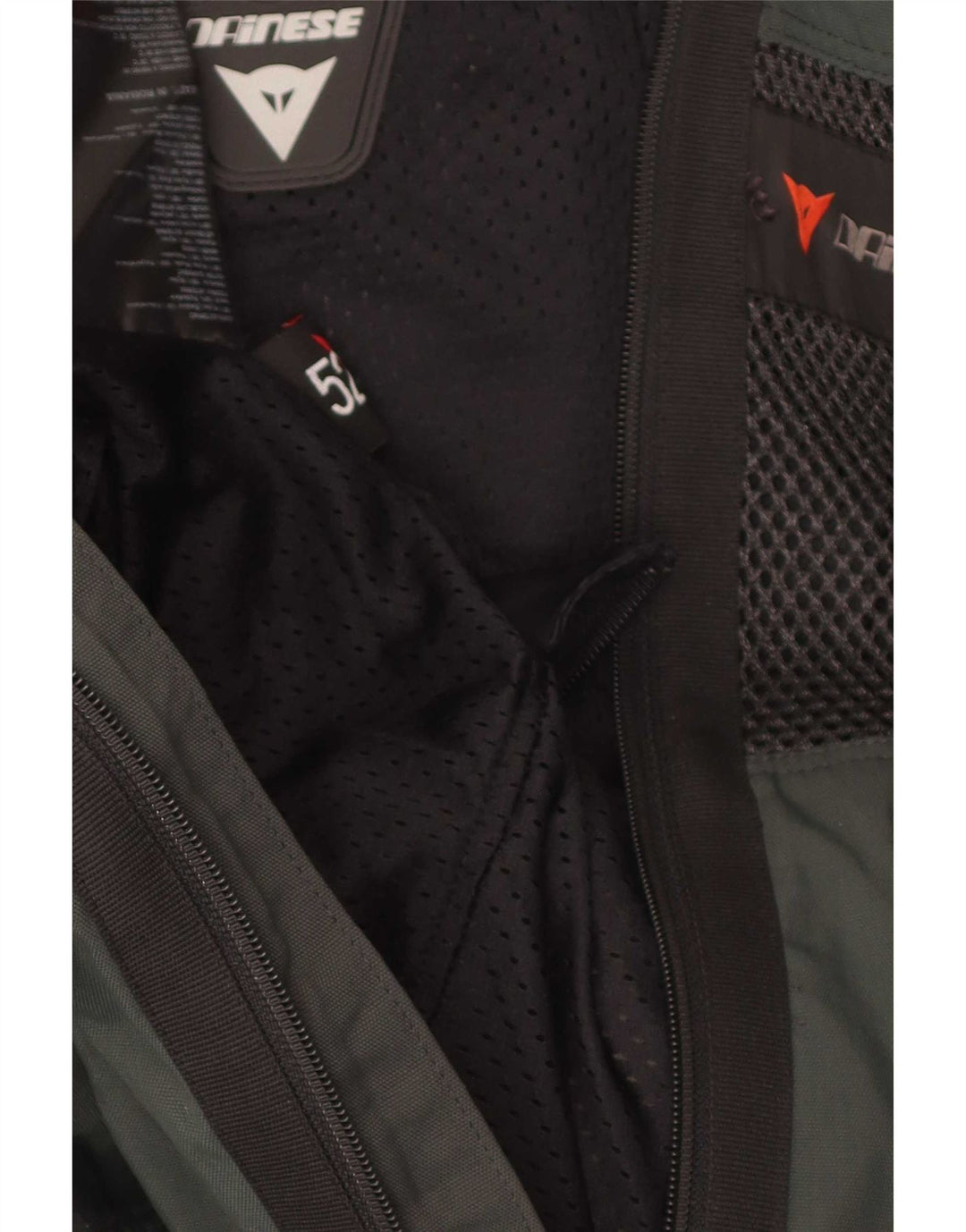 Dainese Womens Graphic Racer Jacket EU 52 Medium Grey Colourblock Nylon