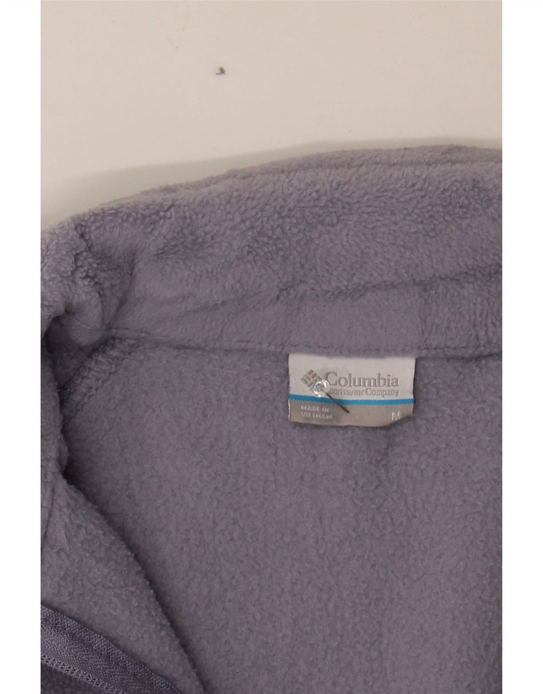 COLUMBIA Womens Fleece Jacket UK 14 Medium Purple Polyester Vintage Columbia and Second-Hand Columbia from Messina Hembry 