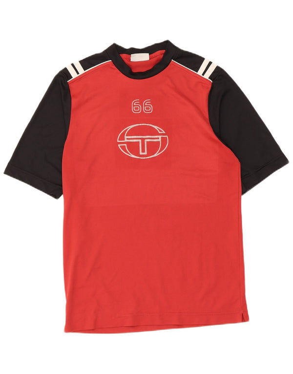 T-shirt grafica da uomo Sergio Tacchini Top Small Red Colourblock