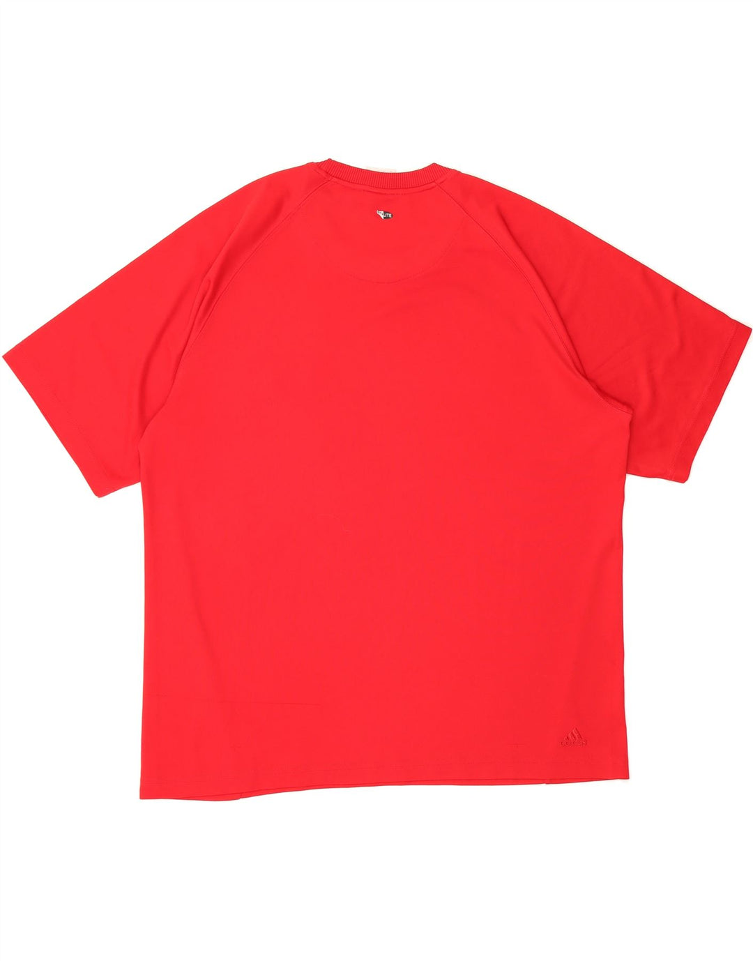 ADIDAS Mens T-Shirt Top XL Red Polyester Vintage Adidas and Second-Hand Adidas from Messina Hembry 