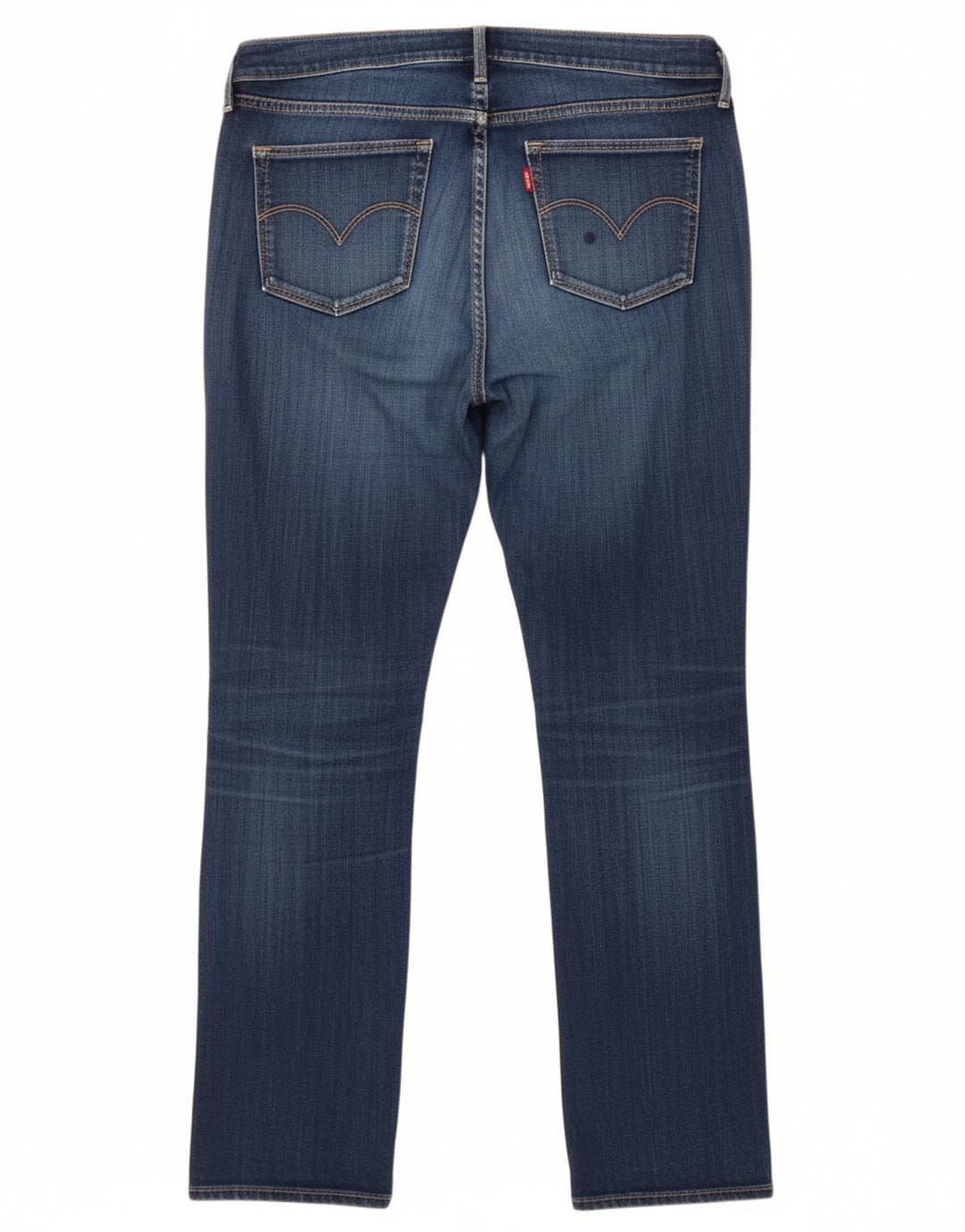 LEVI'S Womens Straight Jeans W31 L31 Blue Cotton