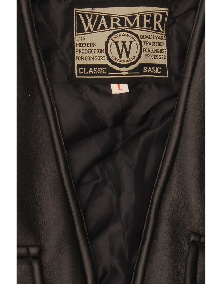 Vintage Mens Utility Gilet UK 40 Large Black
