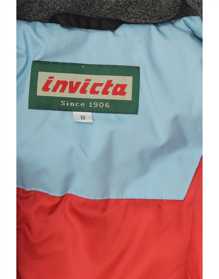 INVICTA Boys Ski Jumpsuit 7-8 Years  Black Polyamide Vintage Invicta and Second-Hand Invicta from Messina Hembry 