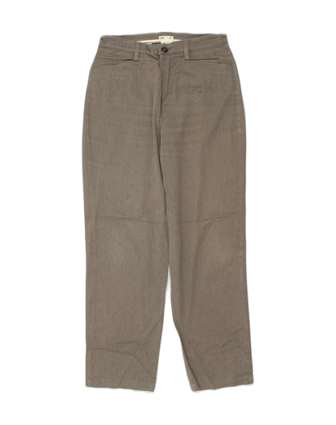LEE Womens Tapered Casual Trousers US 12 Large  W32 L33  Grey Cotton | Vintage Lee | Thrift | Second-Hand Lee | Used Clothing | Messina Hembry 