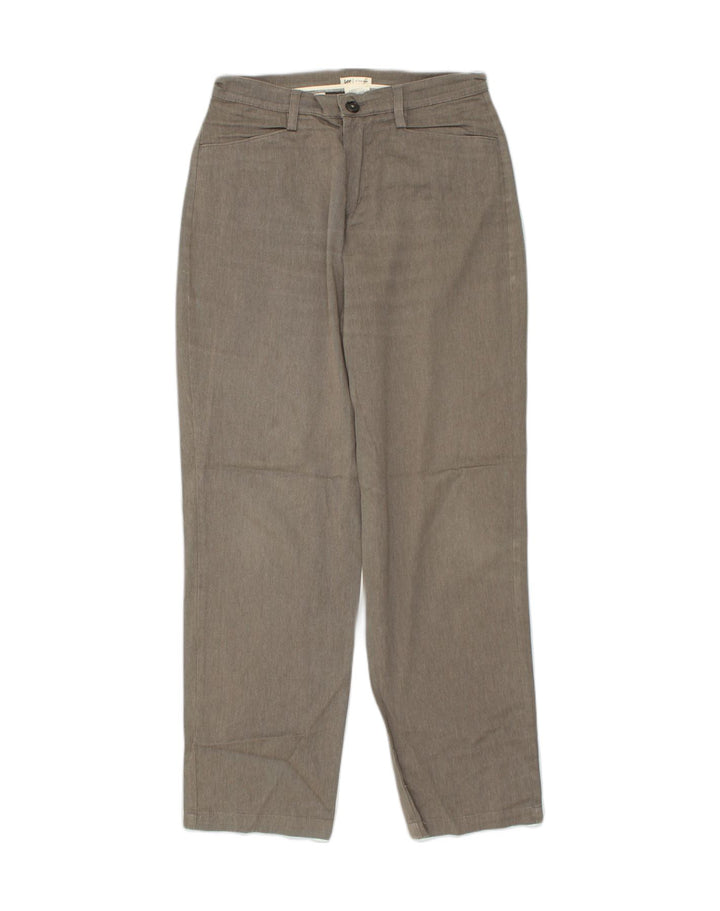 LEE Womens Tapered Casual Trousers US 12 Large  W32 L33  Grey Cotton | Vintage Lee | Thrift | Second-Hand Lee | Used Clothing | Messina Hembry 