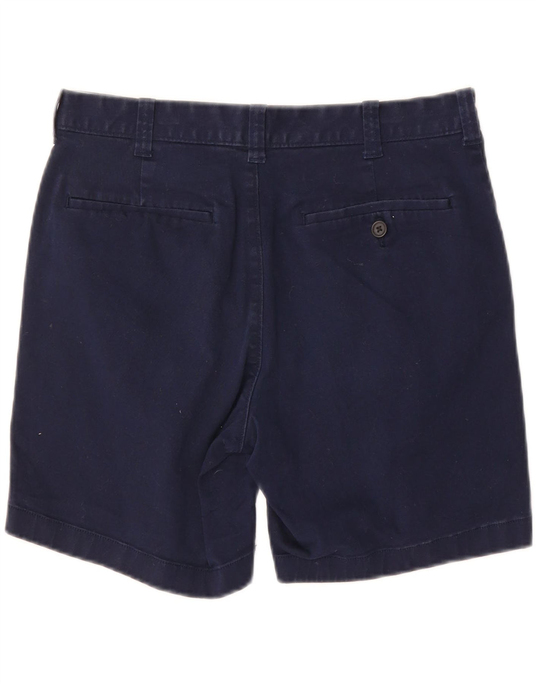 J. CREW Mens Chino Shorts W31 Medium Navy Blue Cotton Vintage J. Crew and Second-Hand J. Crew from Messina Hembry 