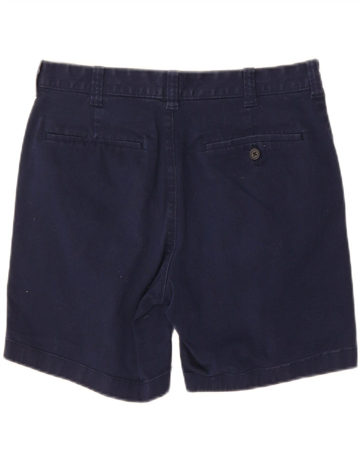 J. CREW Mens Chino Shorts W31 Medium Navy Blue Cotton Vintage J. Crew and Second-Hand J. Crew from Messina Hembry 