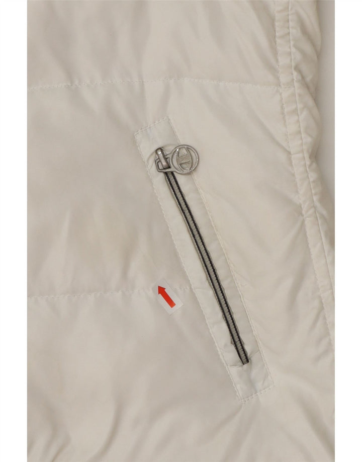 CHAMPION Womens Padded Jacket UK 14 Medium White