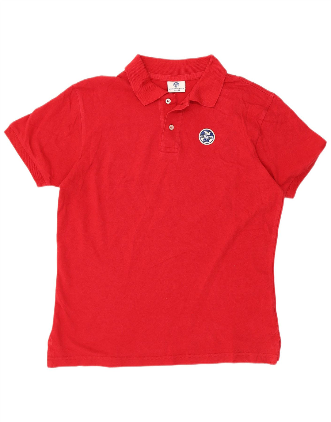 Polo da uomo North Sails in cotone rosso medio