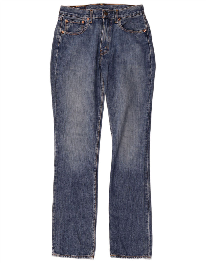 Levi's Dame 595 Straight Jeans W31 L34 Blå Bomuld