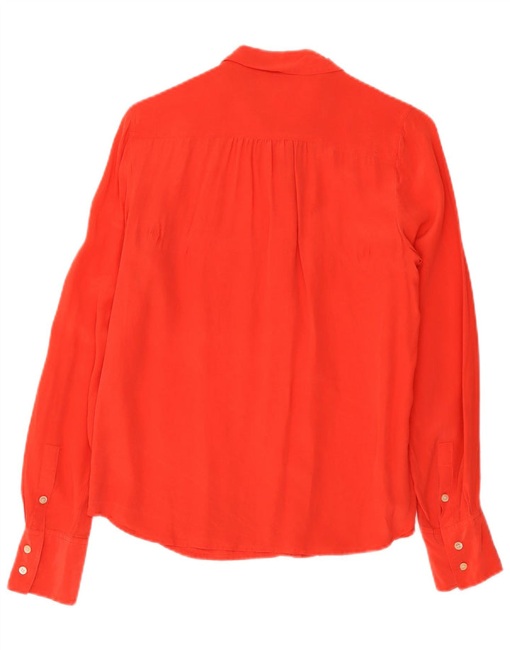 J. Crew Womens Shirt US 6 Medium Red Silk