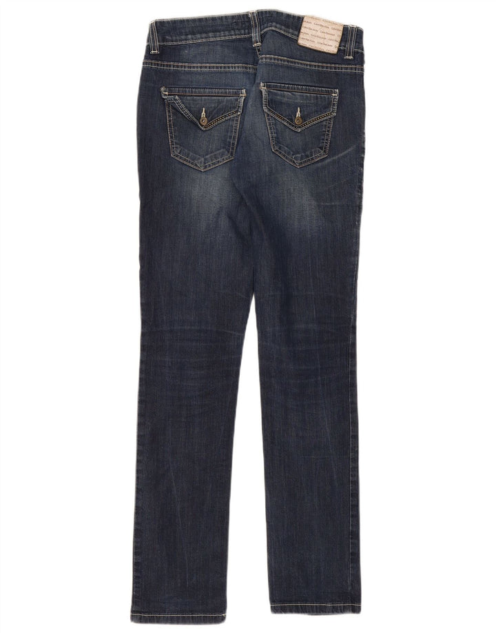 Calvin Klein Womens Slim Jeans W29 L32 Blue Cotton