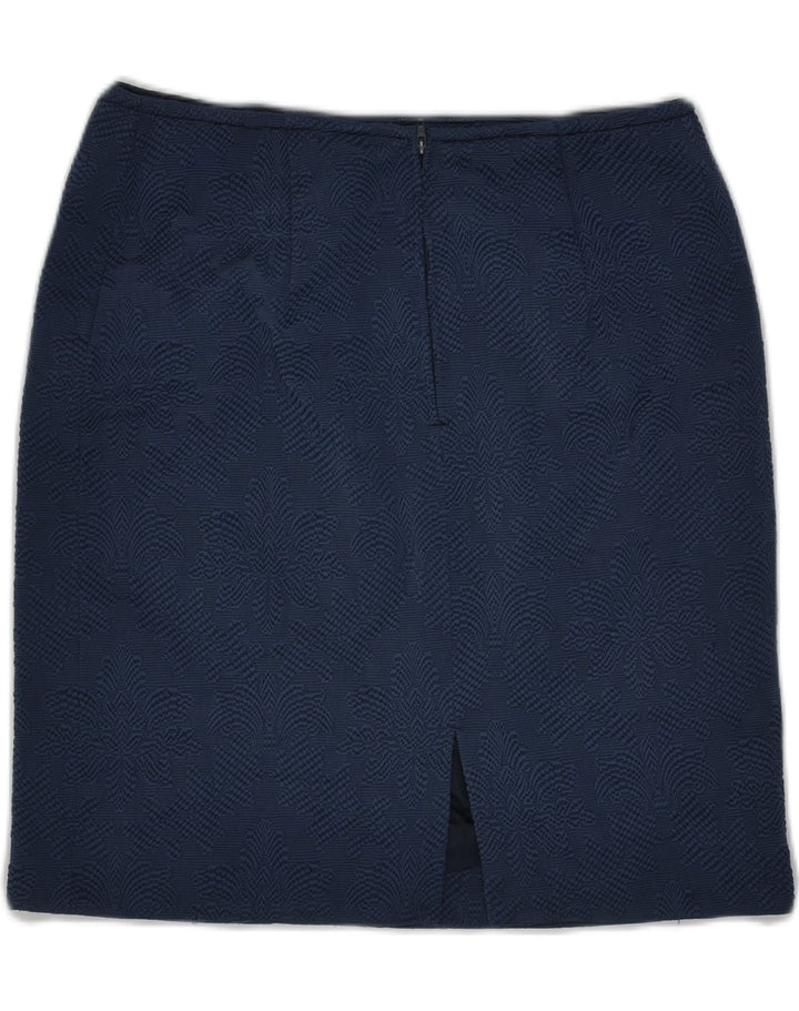 VINTAGE Womens Straight Skirt W28 Small Navy Blue Cotton | Vintage Vintage | Thrift | Second-Hand Vintage | Used Clothing | Messina Hembry 