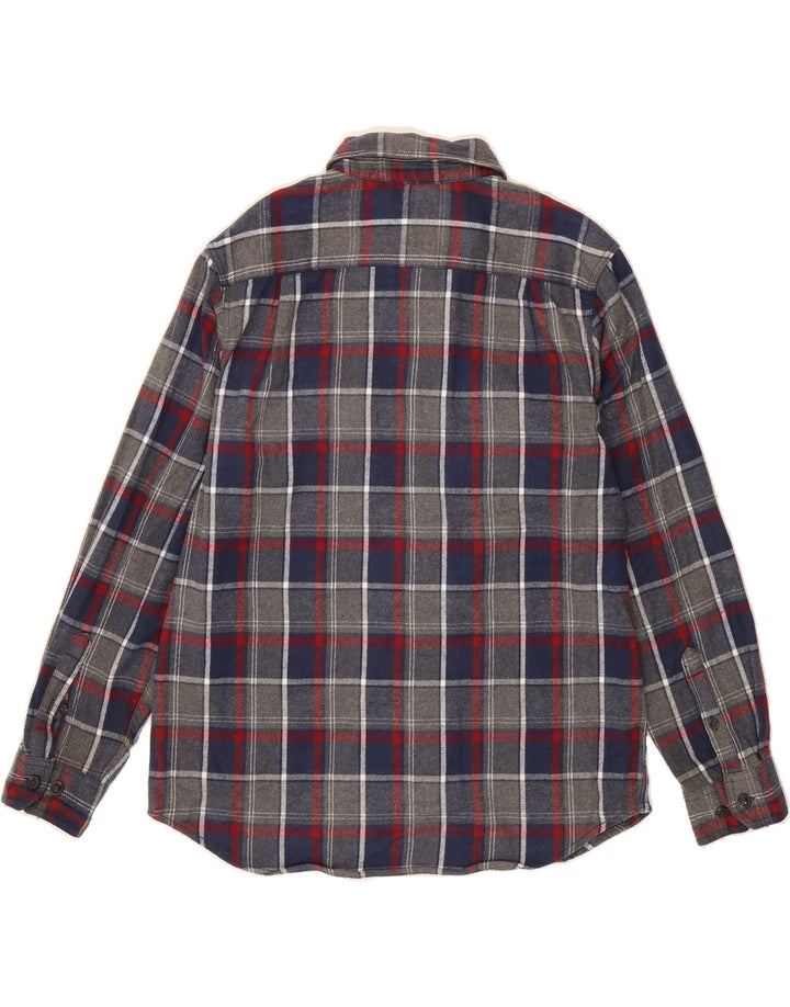 LEE Mens Regular Fit Flannel Shirt Large Grey Check Cotton Vintage Lee and Second-Hand Lee from Messina Hembry 