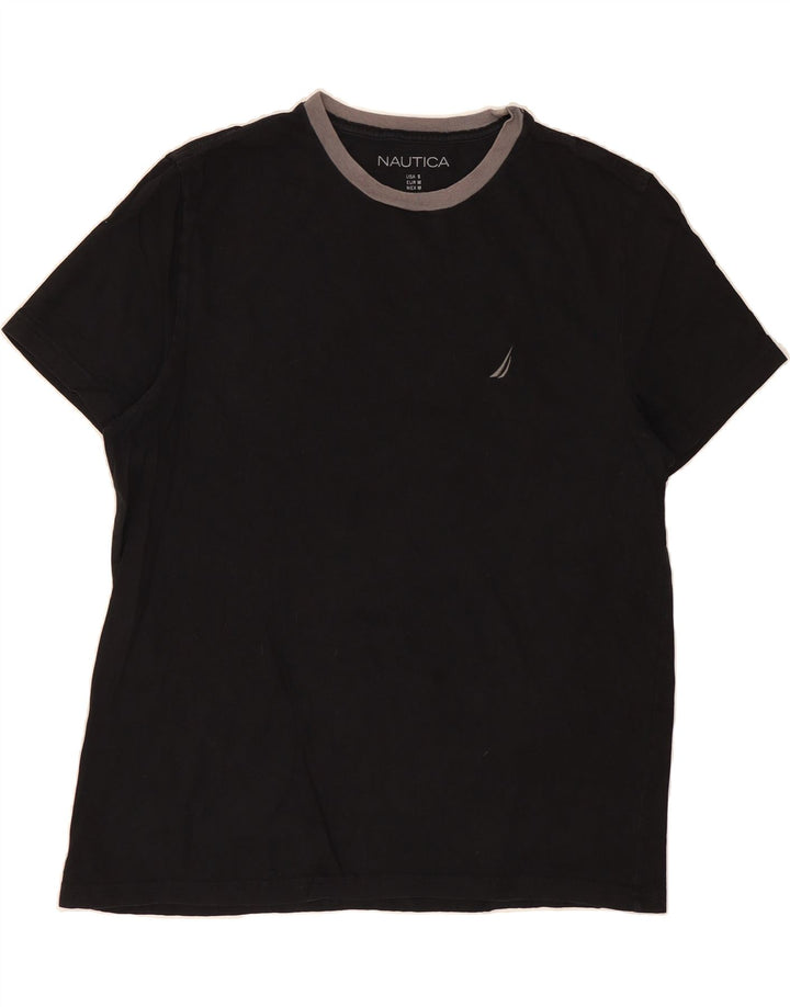 NAUTICA Mens T-Shirt Top Small Black Vintage Nautica and Second-Hand Nautica from Messina Hembry 