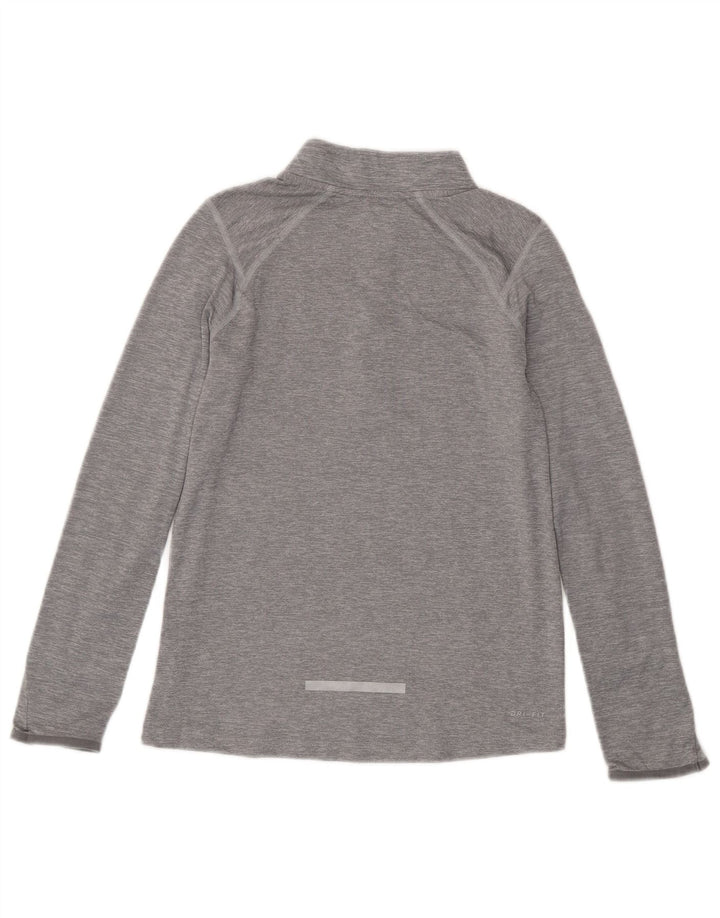 Nike Boys Dri Fit Pullover Tracksuit Top 10-11 Years Medium Grey Flecked
