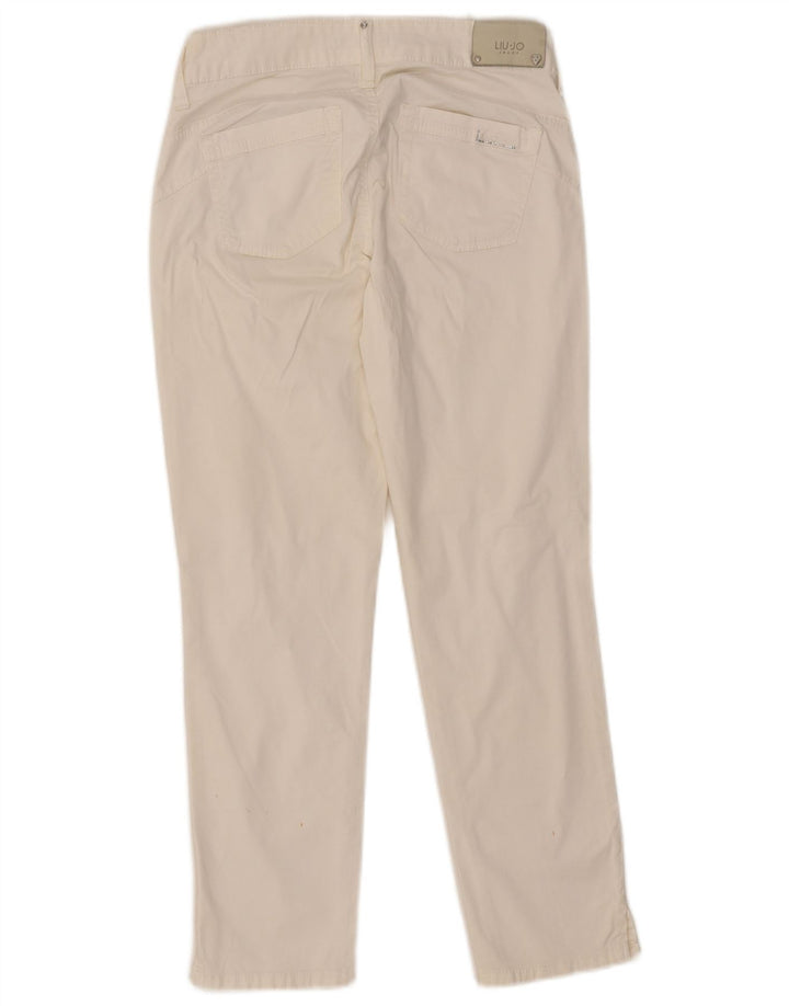 Liu Jo Womens Slim Jeans W28 L26 White Cotton