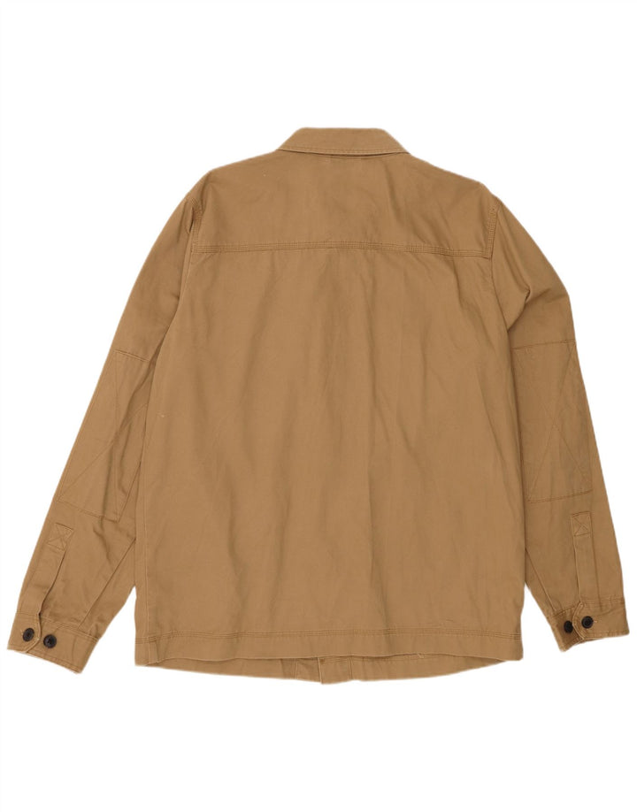 Fat Face Mens Utility Jacket UK 40 Large Beige Cotton