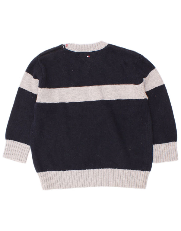 Tommy Hilfiger Baby Boys V-Neck Jumper Sweater 18-24 Months Navy Blue