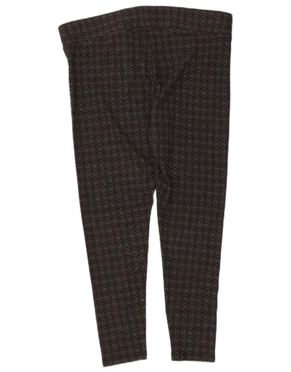 Damskie legginsy Capri Marks & Spencer UK 16, duże, szare, geometryczne, z poliestru