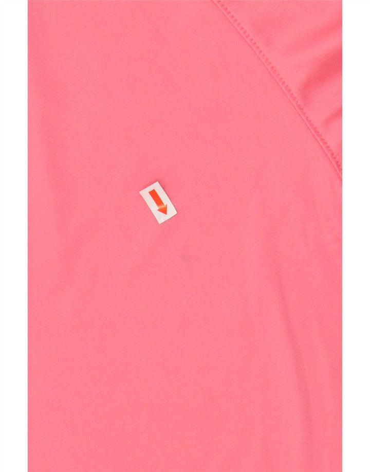 COLUMBIA Mens Omni-Shade Graphic Top Long Sleeve Small Pink Polyester