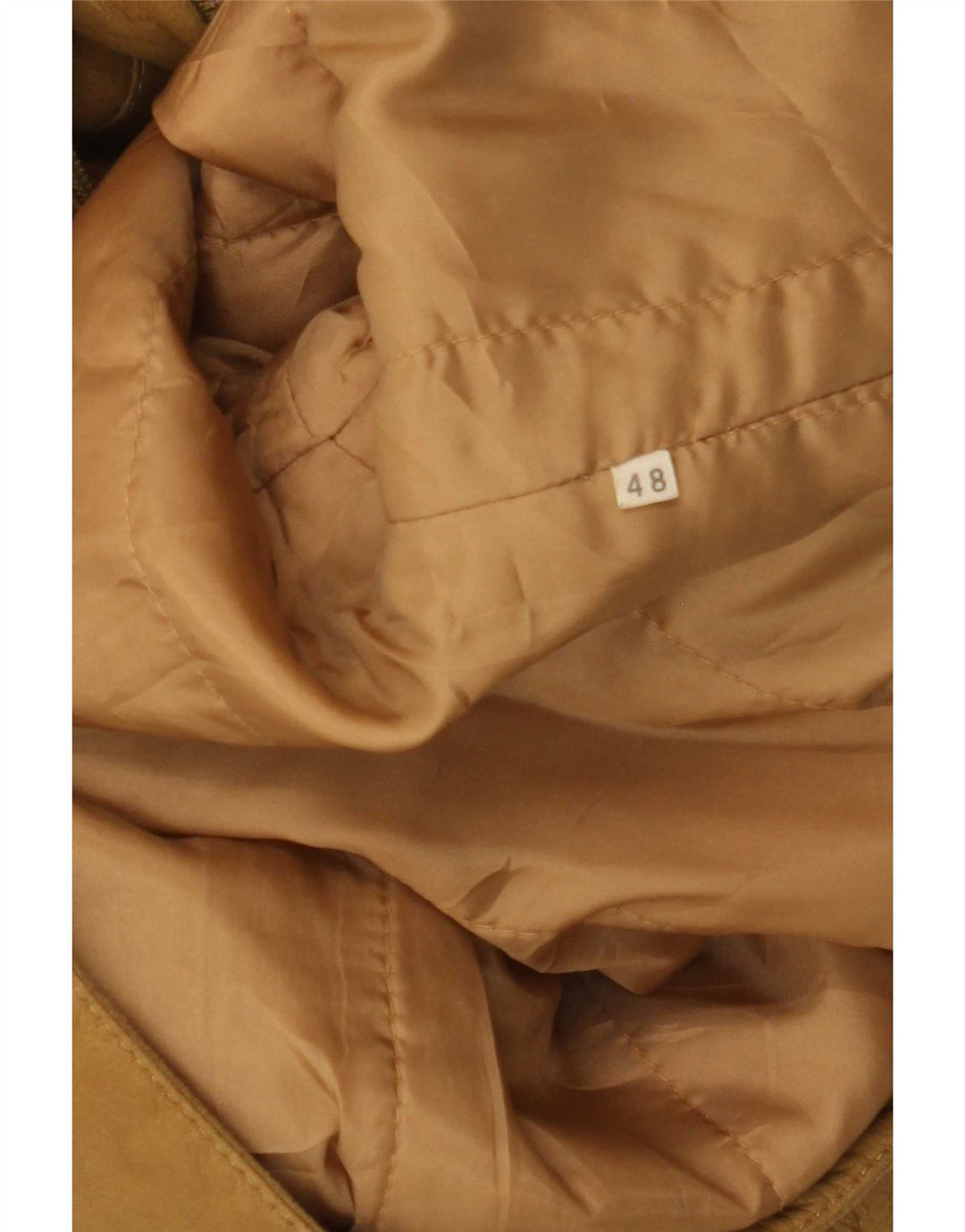 Vintage Herren Lederjacke IT 48 Medium Beige